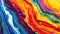 Immerse yourself in an abstract marbled acrylic paint ink waves painting, Ai Generated