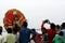 Immersion of Durga Idol during Durgastami hindu festival