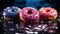 Immersive Berrypunk Doughnuts With Dramatic Lighting Effects
