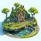 Immersive Fantasy Island: Stylized Game Assets for Detailed and Vivid Gameplay