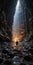 Immersive Hyperrealistic Cave Landscape: A Faith-inspired Ominous Journey