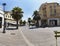 Immersive panoramic street view of Lucio Coilio road ,with a beautiful liberty style palace and commercial business waiting for