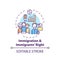 Immigration and immigrants right concept icon