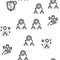 Immunity Human Seamless Pattern Vector