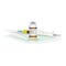 Immunization, Hepatitis Vaccine Medical Test, Vial And Syringe Ready For Injection A Shot Of Vaccine Isolated On A White