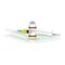 Immunization, Influenza Flu Vaccine Medical Test, Vial And Syringe Ready For Injection A Shot Of Vaccine Isolated On A