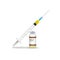 Immunization, Rotavirus Vaccine Syringe With Yellow Vaccine, Vial Of Medicine Isolated On A White Background. Vector