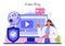 Immunologist online service or platform. Doctor in medical protective