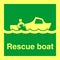 IMO SOLAS IMPA Safety Sign Image - Rescue Boat Emergency