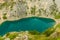 Imotski Blue Lake in Croatia