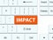 Impact orange keyboard button