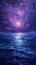 Impasto, starry sky and sea, a singular of texture and depth, capturing the ethereal beauty and mystique of celestial