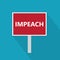 Impeach banner sign