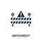 Impediment icon. Simple element from agile method collection. Filled Impediment icon for templates, infographics and