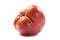 Imperfect organic big fresh red tomato isolated