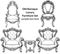 Imperial Baroque armchairs set with luxurious ornaments. Vector French Luxury rich intricate structure. Victorian Royal