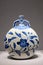 Imperial blue and white porcelain pot