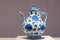 Imperial blue and white porcelain teapot