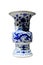 Imperial blue and white porcelain vase