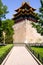 The imperial palace watchtower located in the Forbidden City in Beijing, China