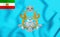 Imperial Standard of the Shahbanou of Iran. 3D Illustration