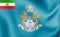 Imperial Standard of the Shahbanou of Iran. 3D Illustration