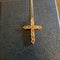 Imperial topaz cross in solid sterling silver