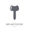 Implant Fixture icon. Trendy Implant Fixture logo concept on white background from Dentist collection