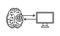 Implantation of a neural chip into the human brain.