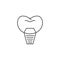 Implants Dentistry Line Icon