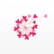 imple logo design of dandelion flower