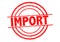 IMPORT Rubber Stamp