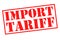 IMPORT TARIFF Rubber Stamp