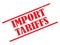 Import tariffs illustration