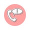 Important call sticker icon. Simple thin line, outline vector of web icons for ui and ux, website or mobile application