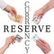 Important currencies concept reserve currency