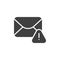 Important email message vector icon