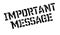 Important Message rubber stamp