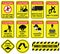 Important yellow colour construction site and building site safe