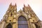 Imposing Canterbury Cathedral building England