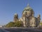 The imposing Cathedral of Berlin, Germany, on a beautiful sunny day