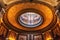 The imposing dome in the entrance hall of Teylers Museum, Haarlem, North Holland, The Netherlands