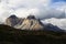 The imposing granite towers known as the Cuernos Del Paine, Torres Del Paine National Park, Patagonia.