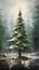 Imposing Impressions: A Winter Wonderland of Pine Trees, Snow, a