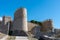 The imposing medieval city wall of Avila