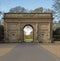 An imposing stone entrance gate