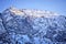 Imposing view of Austrian High Tauern Alps in winter