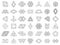 Impossible geometric shapes. Paradox geometry line figures, unexpanded, impossible geometry vector symbols set. Optical