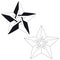 Impossible star for Your project. Icon or logo