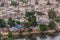 Impoverished areas along Ozama river in Santo Domingo, capital of Dominican Republi